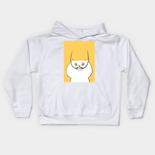 Cat with Moustache Kids Hoodie